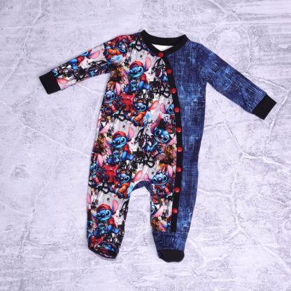 Stitchery footie romper  maat 3/6 maanden