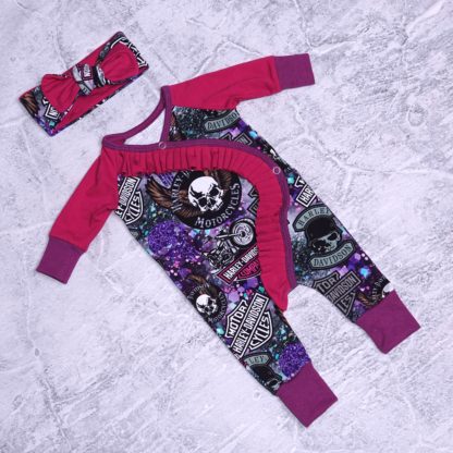 Harley east romper met  ruffles newborn